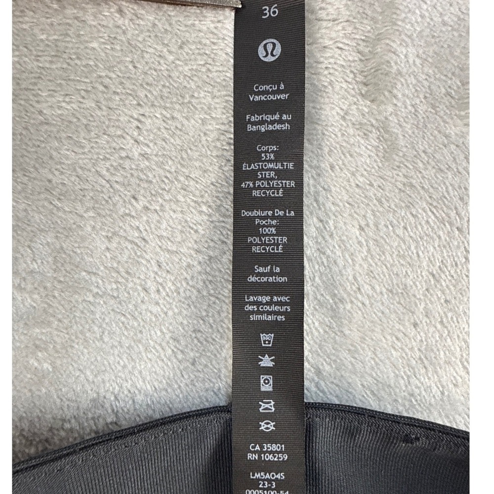 Lululemon Pants Mens 36 Commission Slim-Fit Pant Warpstreme Obsidian EUC - Picture 3 of 9